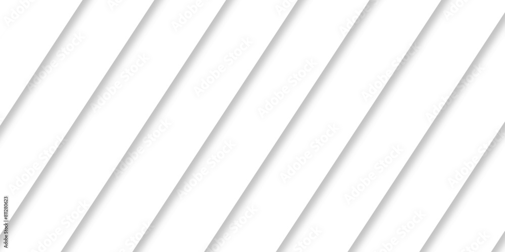 Obraz premium Abstract white background with stripes, white paper background. white background with diagonal stripes lines. White striped line paper sheet texture.