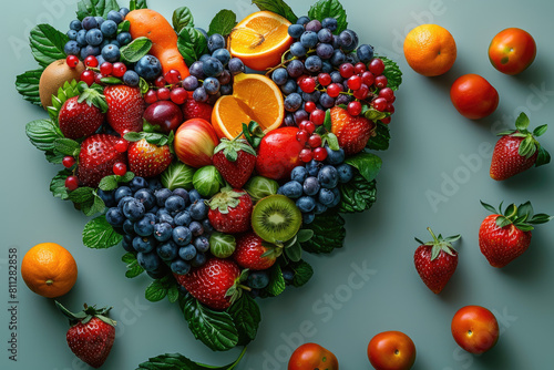 fruits and berries. Created with Ai © Picture