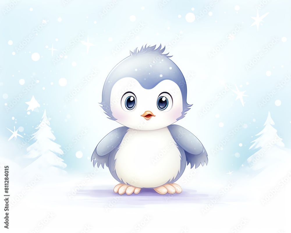 Capture the adorable Martian penguin chick in a photorealistic style, showcasing its fluffy gray feathers and bright green eyes amidst an icy habitat Include intricate ice formations and a sense of wo Capture the adorable Martian penguin chick in a photorealistic style, showcasing its fluffy gray feathers and bright green eyes amidst an icy habitat Include intricate ice formations and a sense of wo