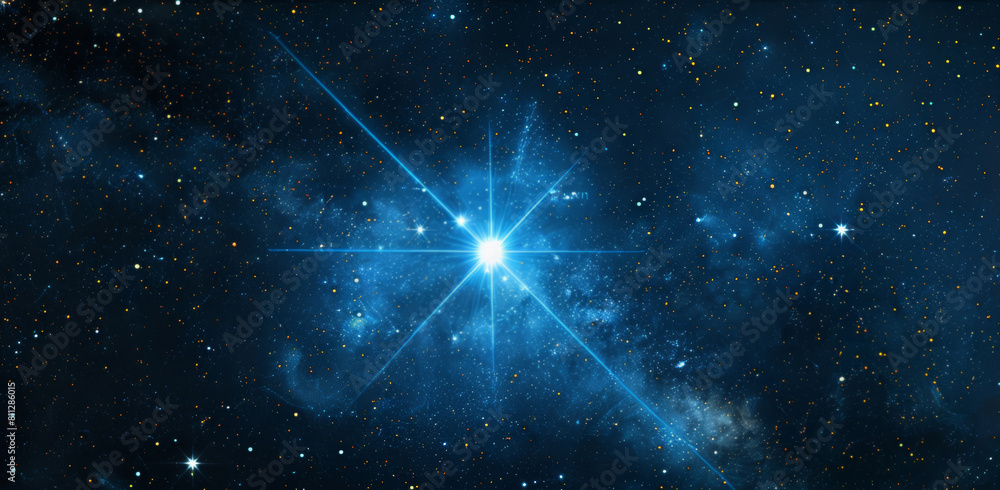 Space, abstract and light with star in nebula for universe, astronomy and cosmic wallpaper. Interstellar, design and dark background with astral shine for constellation, solar system and galaxy Space, abstract and light with star in nebula for universe, astronomy and cosmic wallpaper. Interstellar, design and dark background with astral shine for constellation, solar system and galaxy