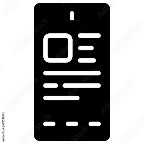 mobile news solid icon