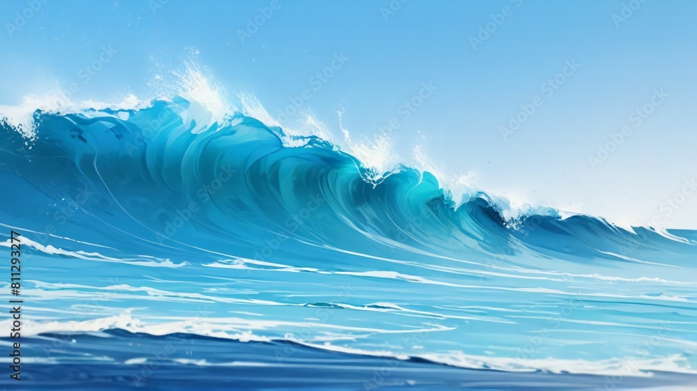 Blue with silver creative abstract ocean background banner for copy space text . Horizontal waves with white sea foam marble texture and sand beach. Water panorama fluid Vita paper collage Blue with silver creative abstract ocean background banner for copy space text . Horizontal waves with white sea foam marble texture and sand beach. Water panorama fluid Vita paper collage