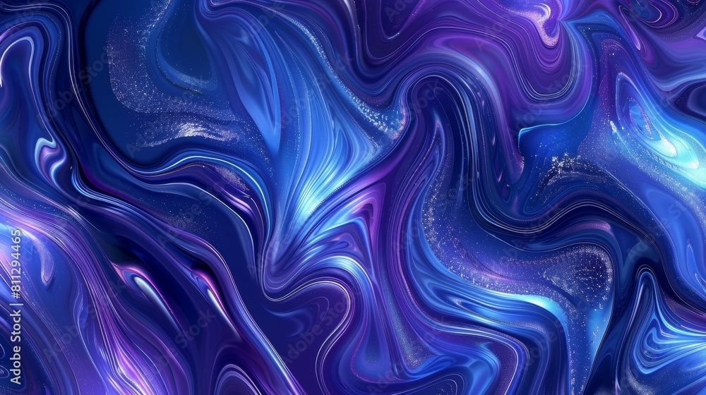 Vivid abstract image showcasing swirling patterns in blue and purple with a glossy, liquid effect. Vivid abstract image showcasing swirling patterns in blue and purple with a glossy, liquid effect.