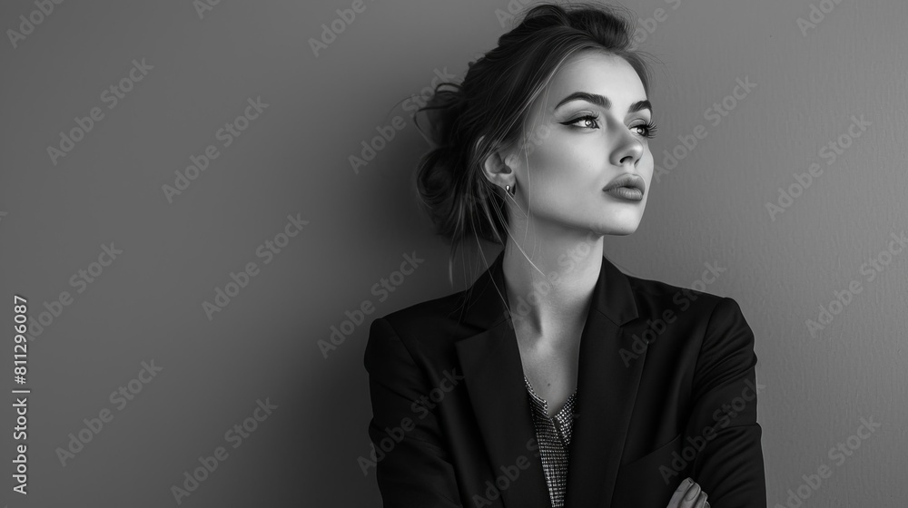 Stylish Professional in Monochrome: A Classic Statement of Elegance and Modernity Stylish Professional in Monochrome: A Classic Statement of Elegance and Modernity