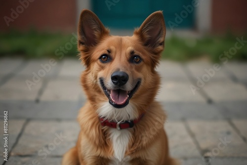 Portrait of Happy dog looking at the camera 