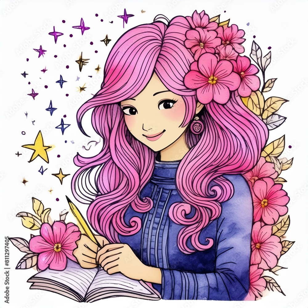 girl with a book girl with a book