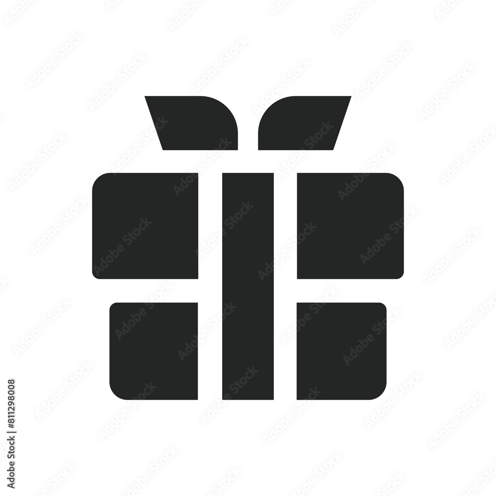 Black Shopping Icon Isolated on White Background Black Shopping Icon Isolated on White Background