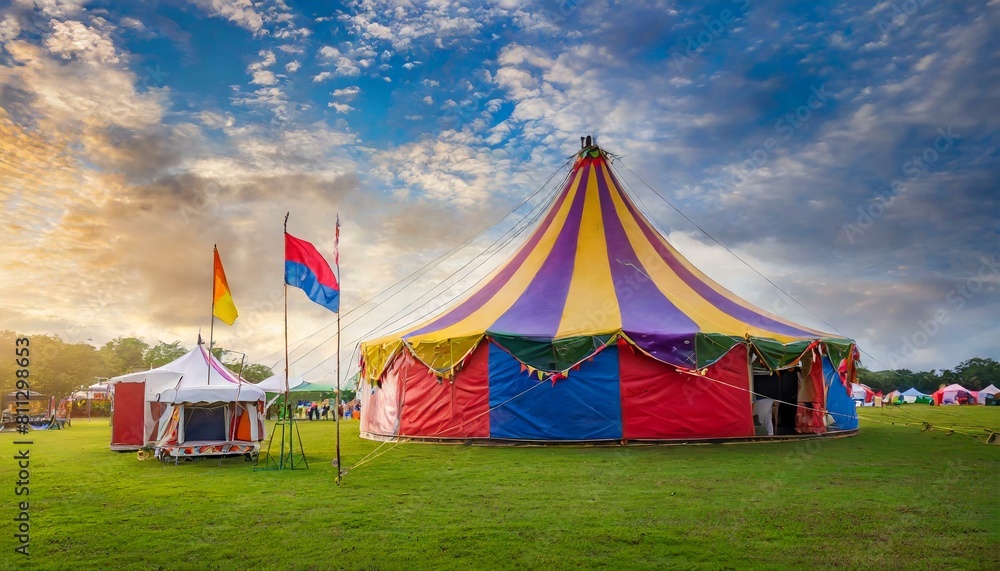 circus tent on a day circus tent on a day