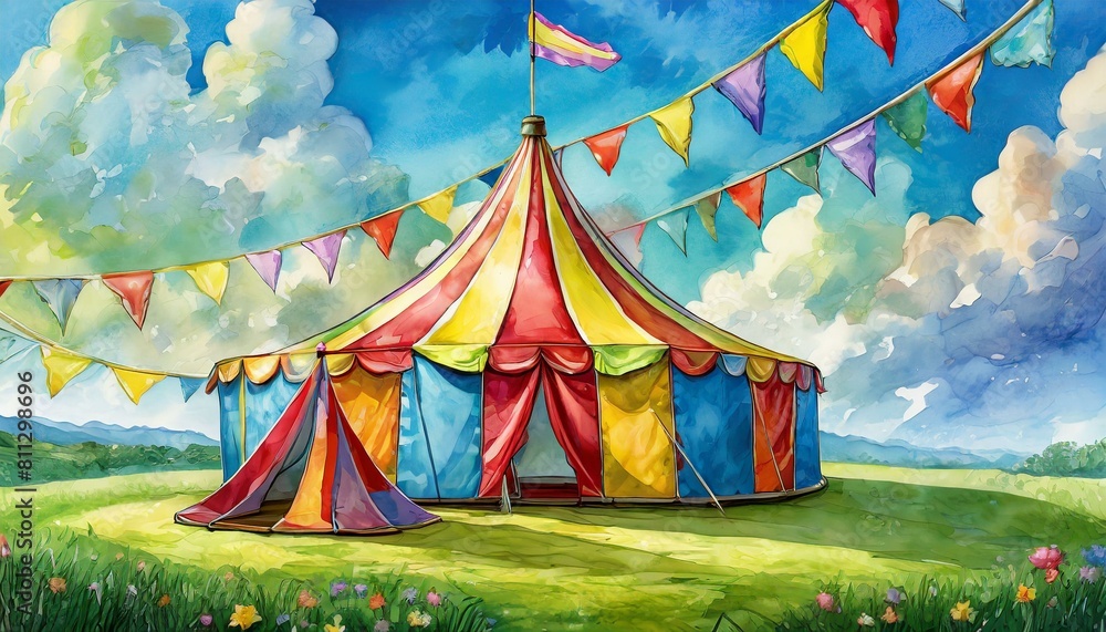 circus tent in the park circus tent in the park