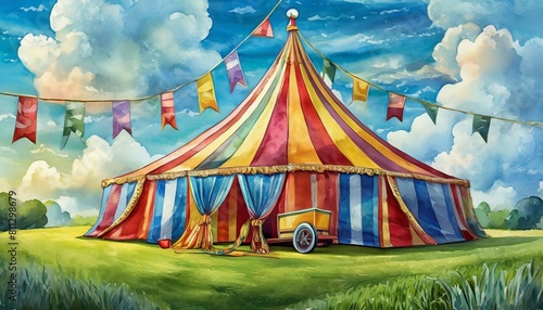 circus tent in the sky