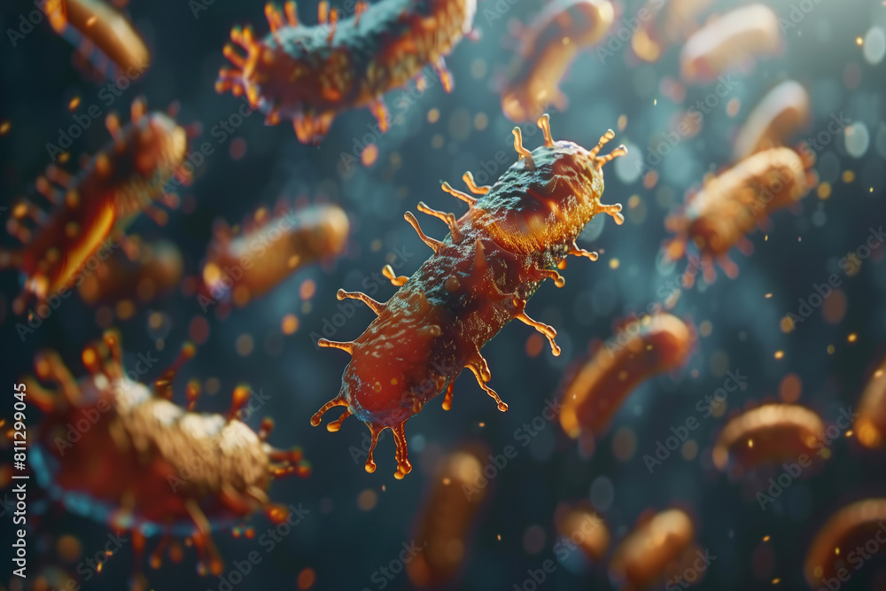 Gems, Bacteria and Viruses Under Microscope, Generative AI Gems, Bacteria and Viruses Under Microscope, Generative AI