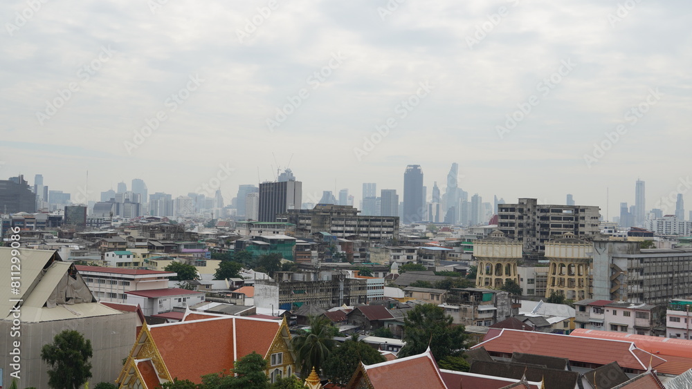 Naklejka premium view of the city Bangkok Thailand Thai