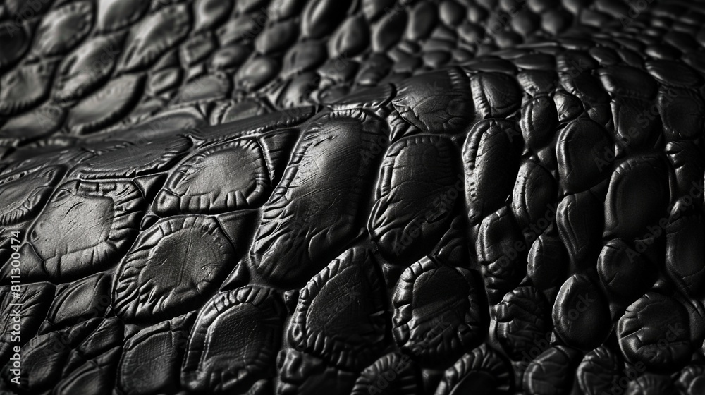 Fototapeta premium an intricate pattern that closely resembles crocodile skin. Generative AI