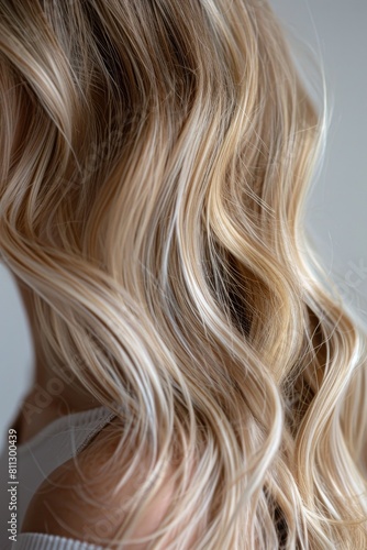 Close Up of Blonde Wavy Hair