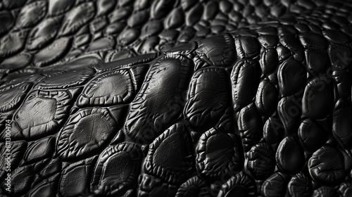 an intricate pattern that closely resembles crocodile skin. Generative AI photo