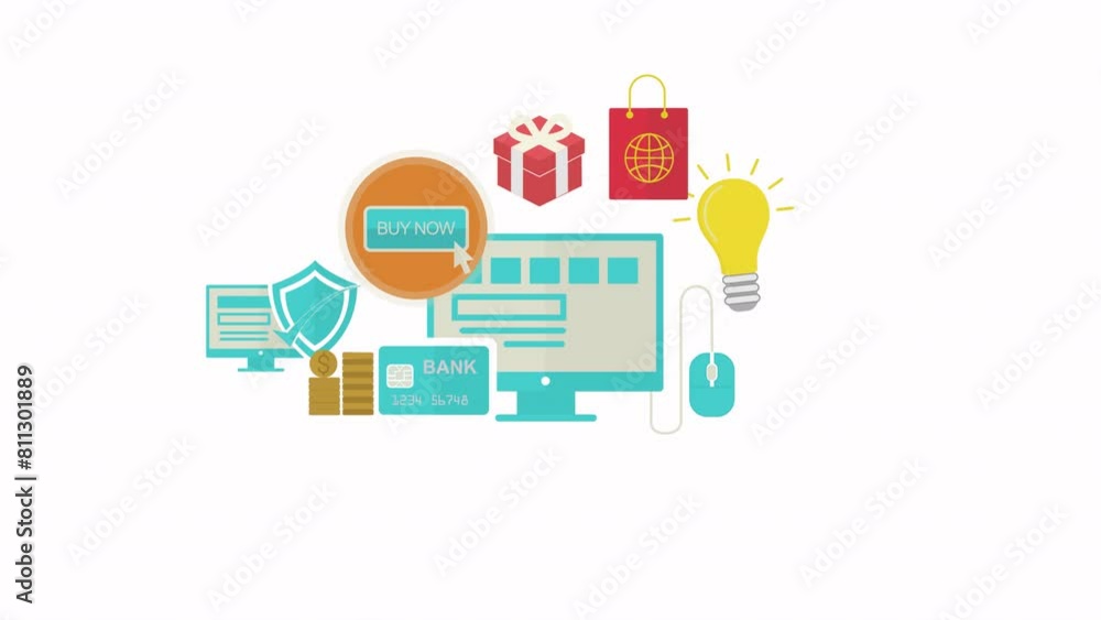 Ecommerce Laptop Animation Ecommerce Laptop Animation