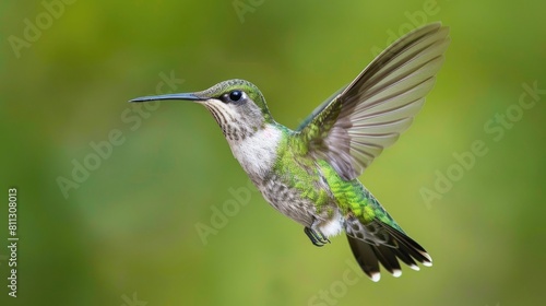 Calliope Hummingbird in Flight: A Captivating Moment of Nature's Small and Wild Beauty © Serhii