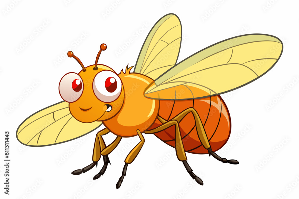 fruit fly cartoon vector illustration fruit fly cartoon vector illustration