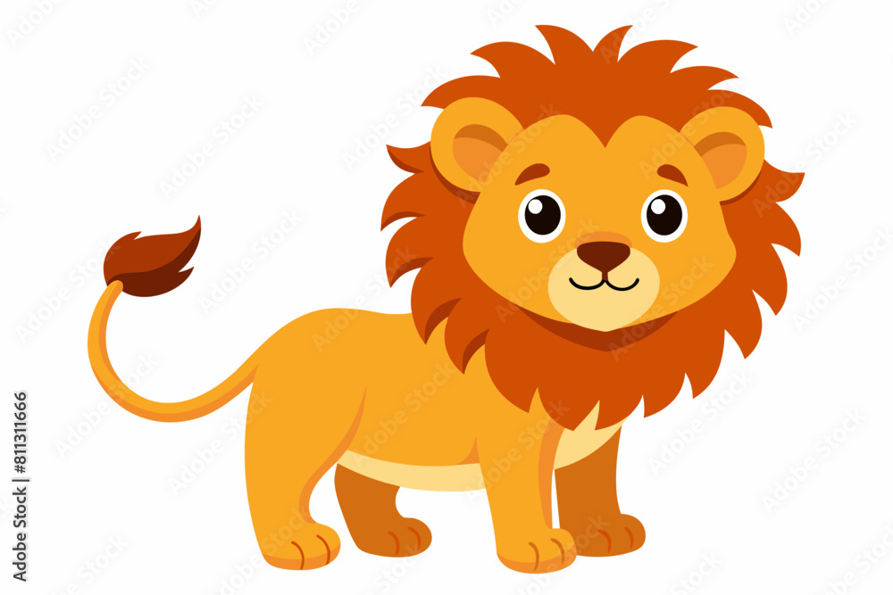 lion cartoon vector illustration lion cartoon vector illustration