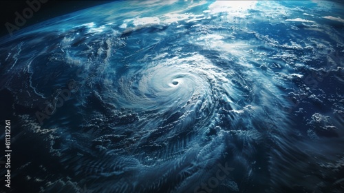 Fototapeta Naklejka Na Ścianę i Meble -  Hurricane  over Atlantics