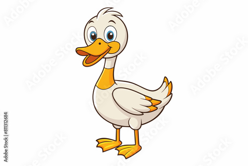 goose cartoon vector illustration