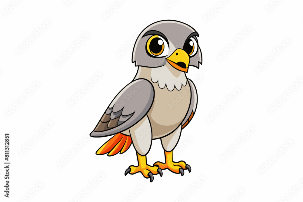 goshawk cartoon vector illustration goshawk cartoon vector illustration
