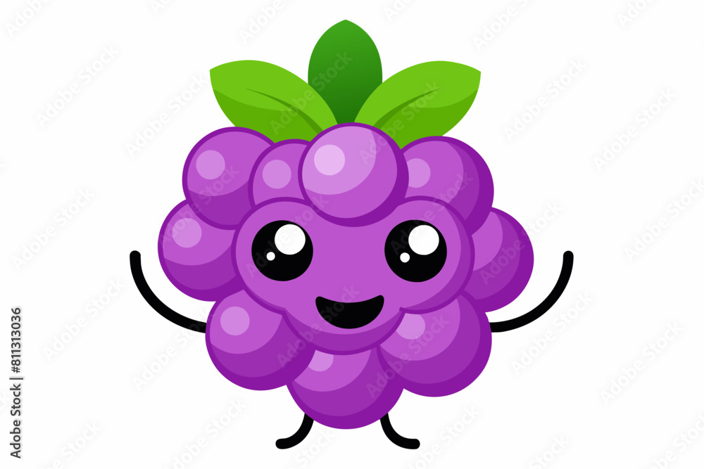 grape cartoon vector illustration