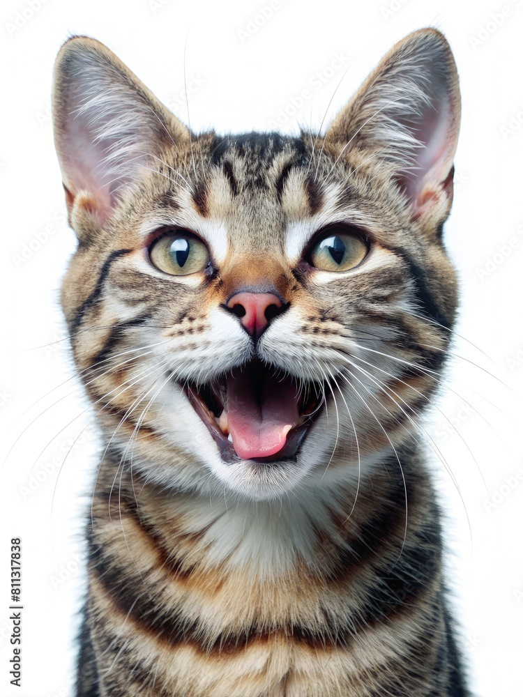 portrait of a cat on a beautiful background. generative AI portrait of a cat on a beautiful background. generative AI