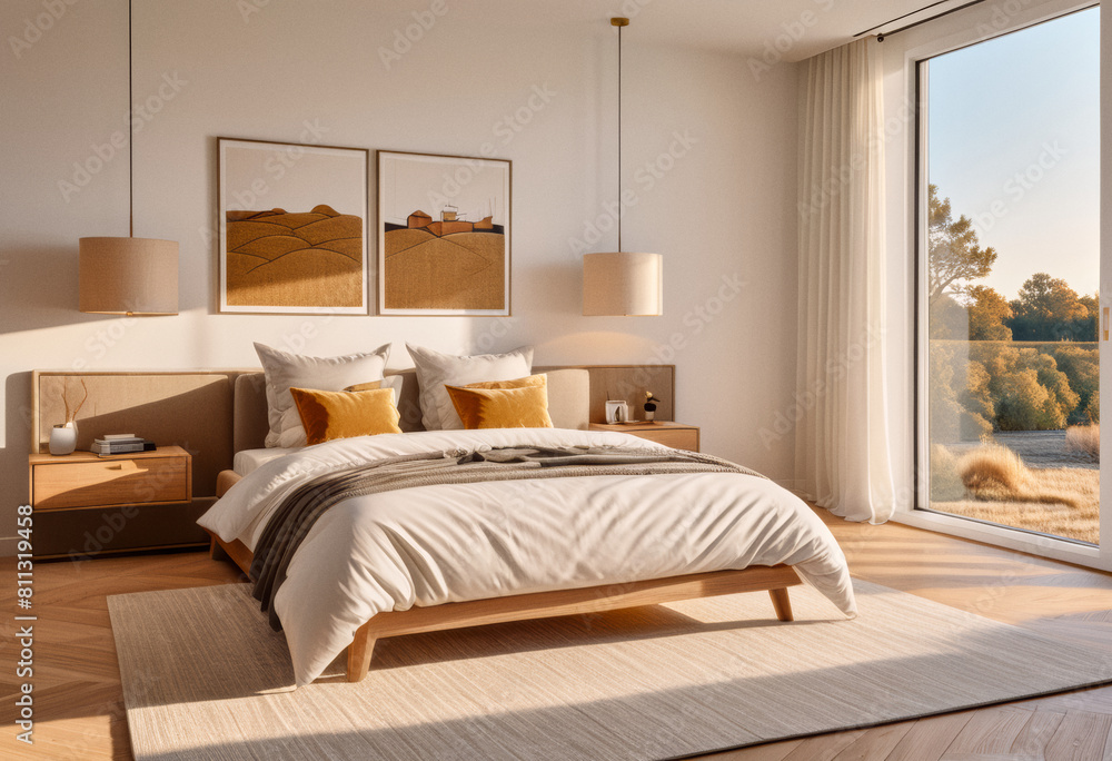Interior Ideas - A bedroom in natural tones Interior Ideas - A bedroom in natural tones