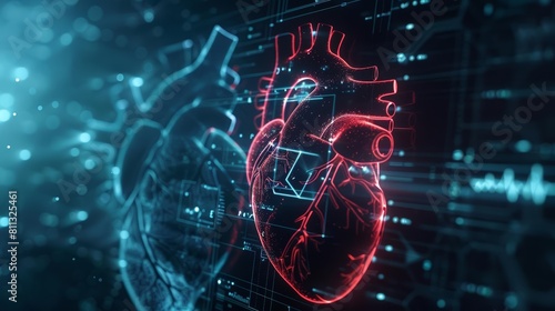 Explore the concept of endorsing a therapeutic apparatus through a 3D projection of a vector sketch, highlighting the importance of monitoring the human heart closely
