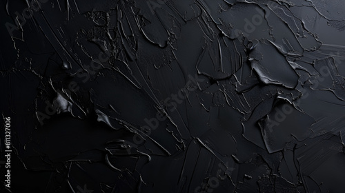 fondo negro rugoso con efecto de pintura con brocha pintado efecto sobrio elegante y oscuridad plantilla para diseñar marco con espacio para copiar photo