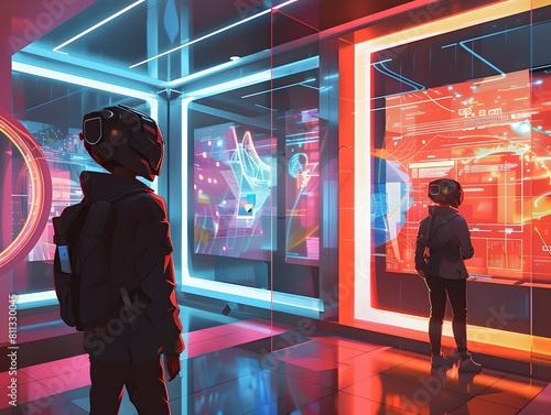 Futuristic Digital Interface for Immersive Data and Discovery
