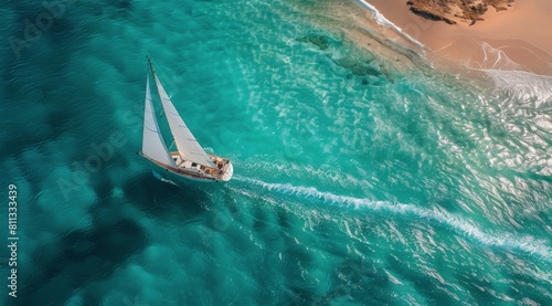 Boat Sailing in the Ocean