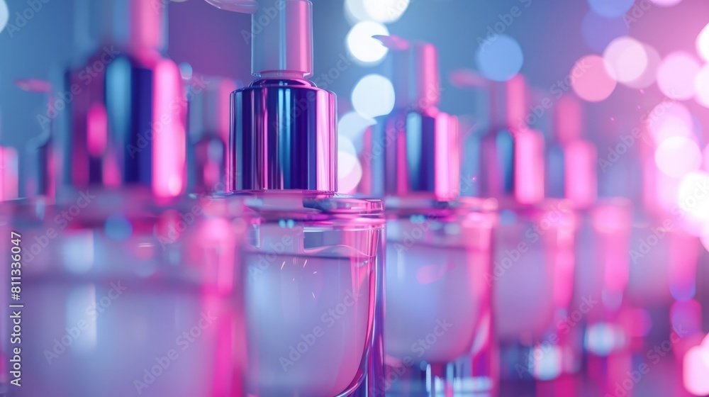 Bottles of hydrating moisturizer with pump dispensers Bottles of hydrating moisturizer with pump dispensers