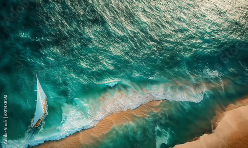 Boat Sailing in the Ocean