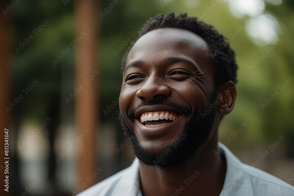 Happy Man showing white teeth Happy Man showing white teeth