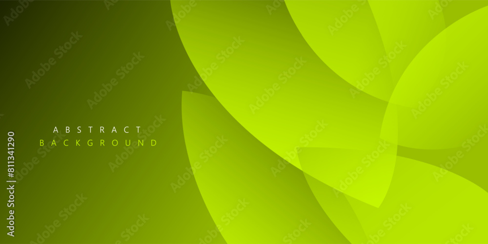 Obraz premium Leaf green shape beautiful layer abstract background for corporate concept, template, poster, brochure, website, flyer design, wallpaper. Vector illustration
