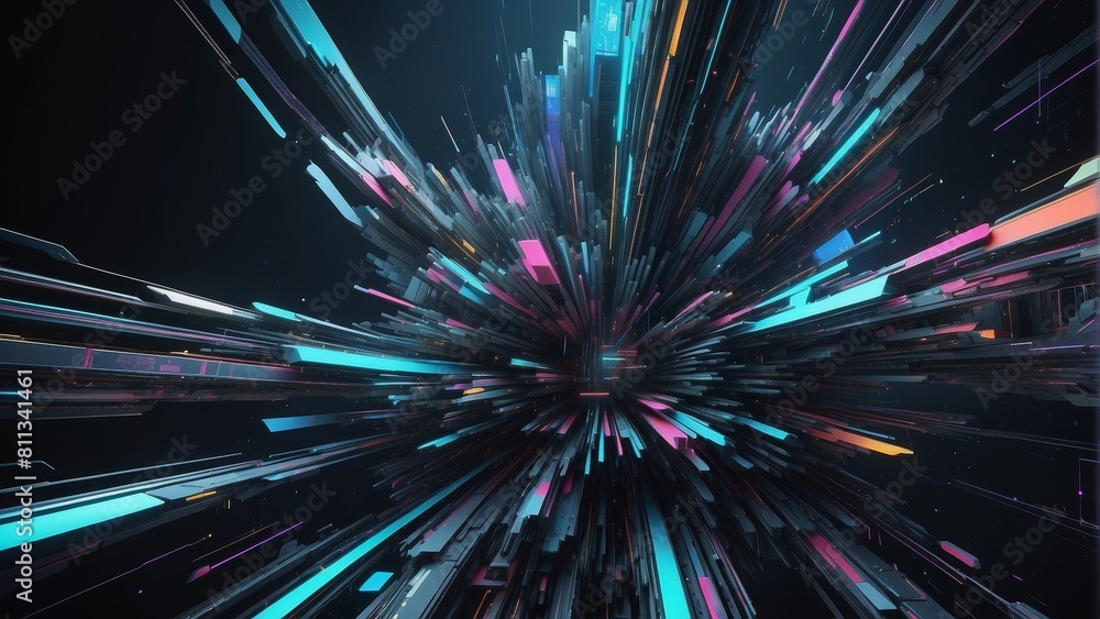 CGアブストラクトイメージ,Generative AI AI画像 CGアブストラクトイメージ,Generative AI AI画像