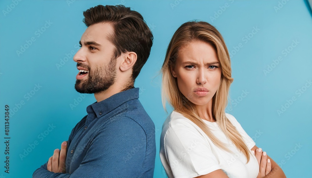 Generated image of man and woman mad at each other Generated image of man and woman mad at each other