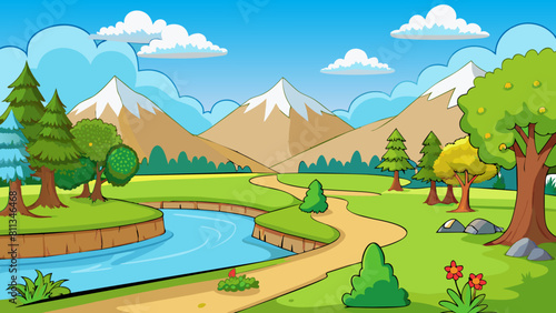  background cartoon vector illustration