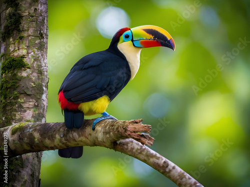 Costa Rican Toucan. Nature's Vibrant Journey.