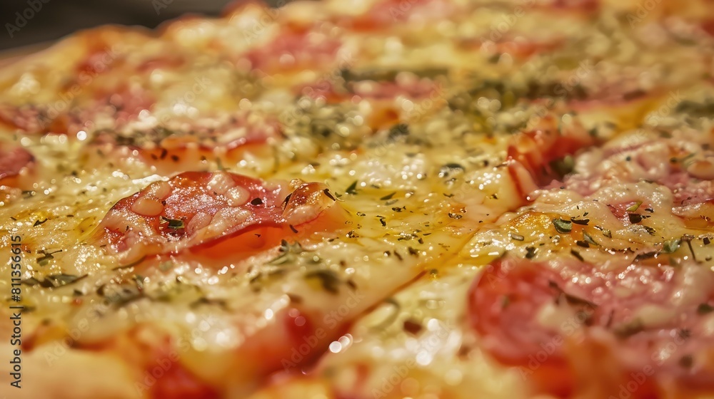 Pizza viewed up close Pizza viewed up close
