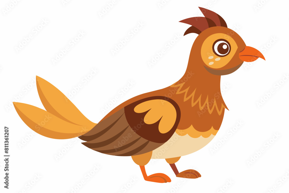 grouse cartoon vector illustration