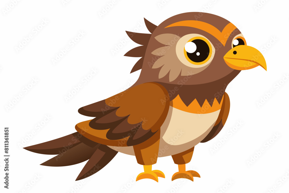 harrier bird cartoon vector illustration harrier bird cartoon vector illustration