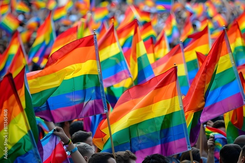 LGBT activist on a pride