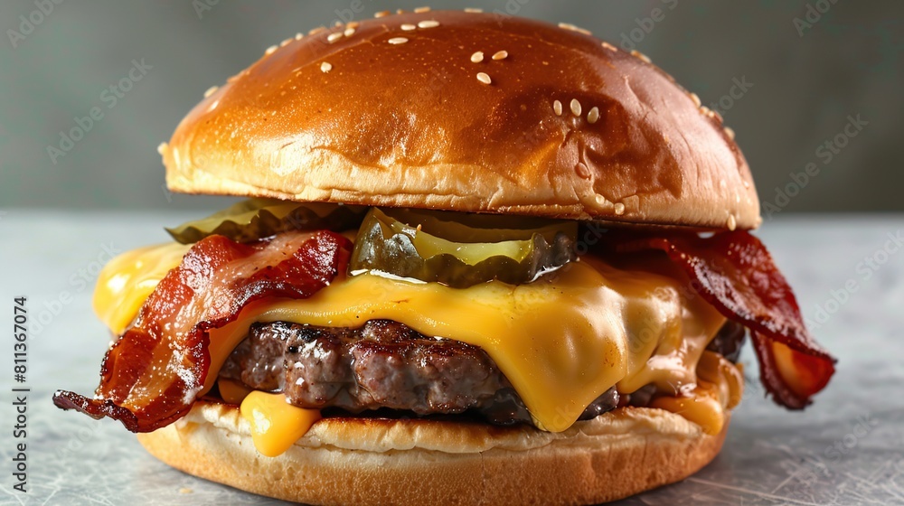 Nothing beats our cheeseburger, loaded with melted cheese, crispy bacon, and tangy . Generative Ai Nothing beats our cheeseburger, loaded with melted cheese, crispy bacon, and tangy . Generative Ai