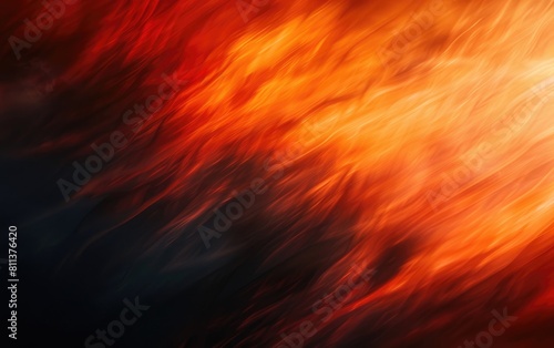 Blurred gradient of fiery orange and deep black.