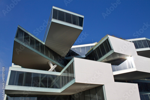 Facade view of the Actelion building in Basel, Switzerland © JoseJ81