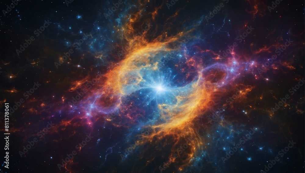 Big Bang visualization, Abstract background depicts cosmic energy release in stunning wallpaper.