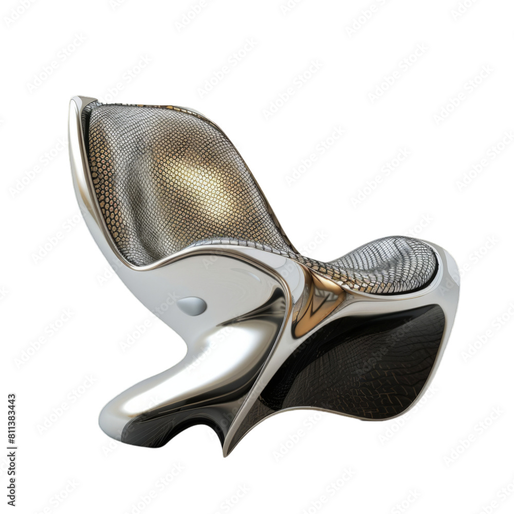 Modern Designer Mesh Lounge Chair on Transparent Background. Studio product photography for design and print Modern Designer Mesh Lounge Chair on Transparent Background. Studio product photography for design and print